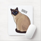 Tapis De Souris Siamese cat cartoon (Avec souris)