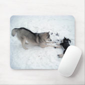 Tapis De Souris Siberian Huskies (Avec souris)