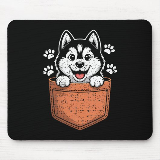 Tapis De Souris Siberian Husky In Your Front Cket (Devant)