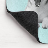 Tapis De Souris Sibérie Husky Chien Blue Bubble Gum (Coin)