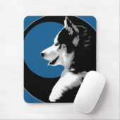 Tapis De Souris Sibérie Husky Mousepad Cadeaux Malamute Chiens De (Avec souris)