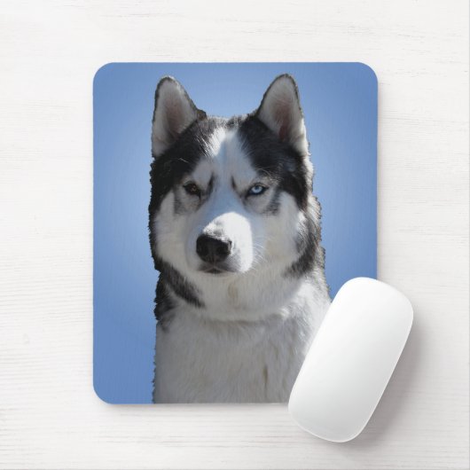Tapis De Souris Sibérie Husky Mousepad Cadeaux Malamute Chiens De  (Avec souris)