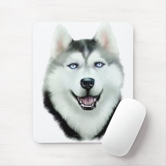 Tapis De Souris Sibérien Husky (Avec souris)