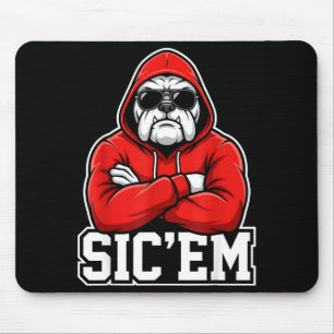 Tapis De Souris Sic'em Bulldogs Graphique Hommes Femmes Enfant Gar
