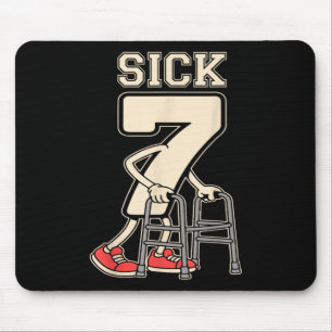 Tapis De Souris Sick Seven Meme 67 Drôle Sick 7 Sept Avec Un Chrom