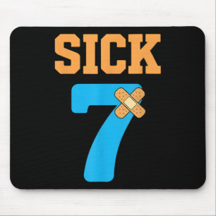 Tapis De Souris Sick Seven Mème Six Sept Malade 7 Drôle Byndage