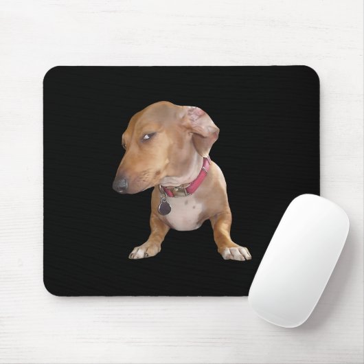 Tapis De Souris Side Eye Dog Mème Souris Pad (Avec souris)