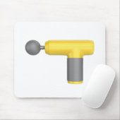 Tapis De Souris Side view of yellow massage gun (Avec souris)