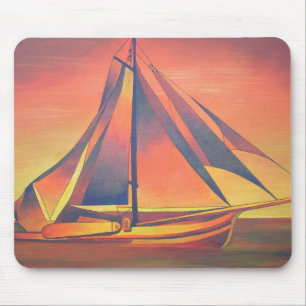 Tapis De Souris Sienna vole au coucher du soleil
