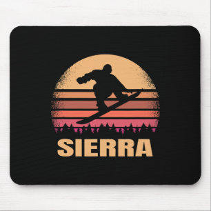 Tapis De Souris Sierra Nevada Snowboard extérieur Vintage 80s Ret