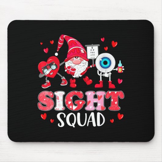 Tapis De Souris Sight Squad Optician Optometrist Dabbing Heart Val (Devant)