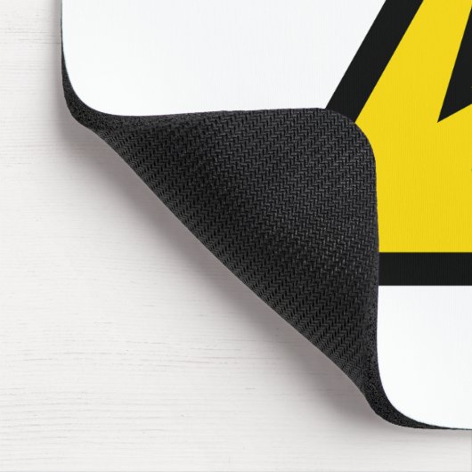 Tapis De Souris signal haute tension symbole électrique danger p (Coin)