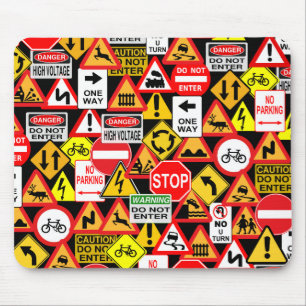 Tapis De Souris signalisation routière mousepad
