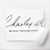 Tapis De Souris Signature de Charles II (Avec souris)