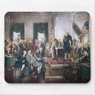 Tapis De Souris Signature de la constitution des USA par Christy