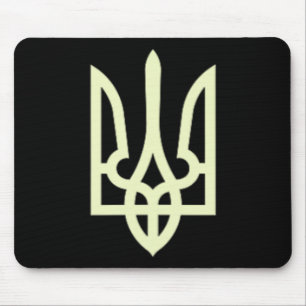 Tapis De Souris Signature verte de Zelensky avec armoiries ukraini
