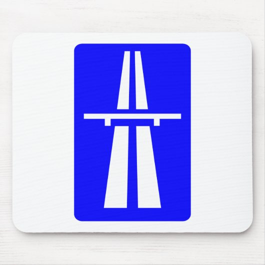 Tapis De Souris Signe d'autoroute (Devant)