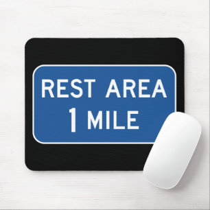 TAPIS DE SOURIS SIGNE DE LA ROUTE DU REPOS