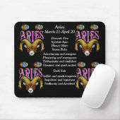 Tapis De Souris SIGNE DE NAISSANCE Aries Zodiac Souris (Avec souris)