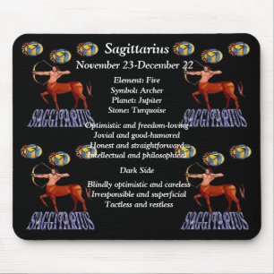 Tapis De Souris SIGNE DE NAISSANCE Sagittaire Zodiac Souris