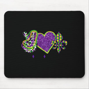 Tapis De Souris Signe de Paix Cœur Fleur de Lys Hippie Paix Amour