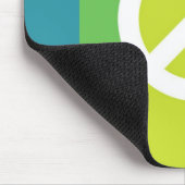 Tapis De Souris Signe de paix d'arc-en-ciel (Coin)