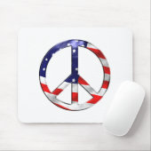 Tapis De Souris signe de paix merica (Avec souris)