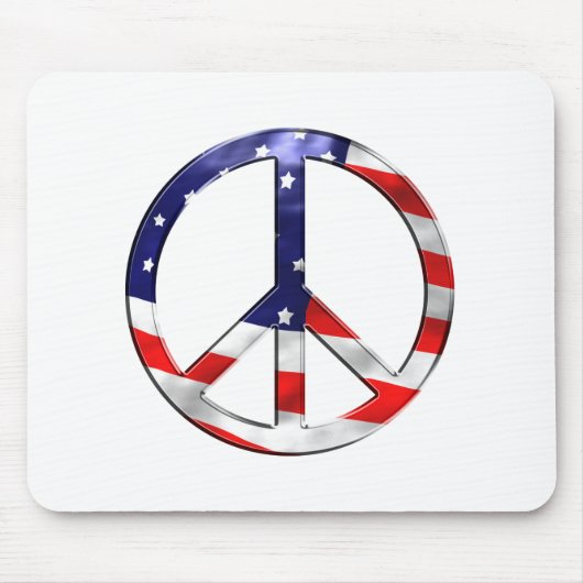 Tapis De Souris signe de paix merica (Devant)
