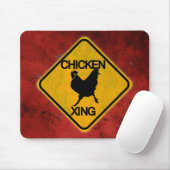 Tapis De Souris SIGNE DE PASSAGE DE Poulet Rustique (Avec souris)
