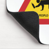 TAPIS DE SOURIS SIGNE DE TRAFIC DES PERSONNES BLANCHISES (Coin)