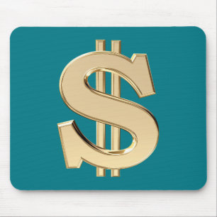 Tapis De Souris signe dollar 3D