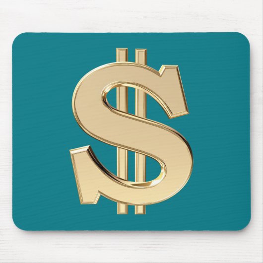 Tapis De Souris signe dollar 3D (Devant)