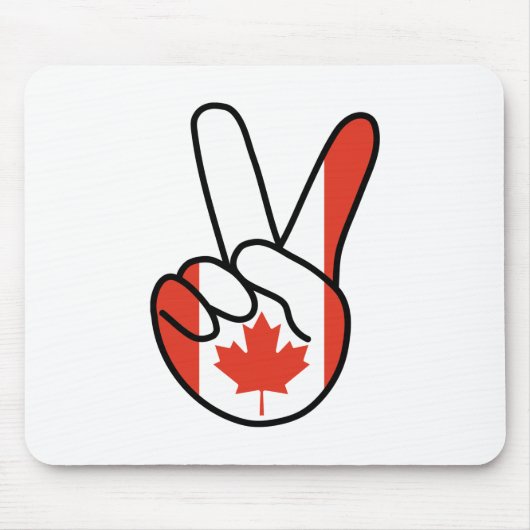 Tapis De Souris SIGNE DU Drapeau V DU CANADA (Devant)