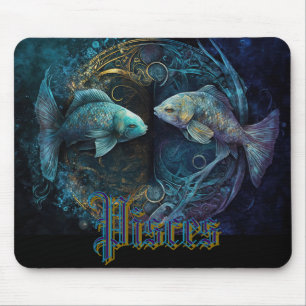 Tapis De Souris Signe du zodiaque Poissons