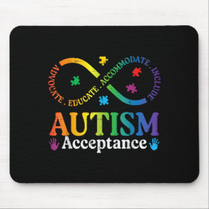Tapis De Souris Signe infini de l'autisme ASD Sensibilisation Acce