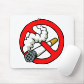 Tapis De Souris Signe non-fumeurs de bande dessinée (Avec souris)