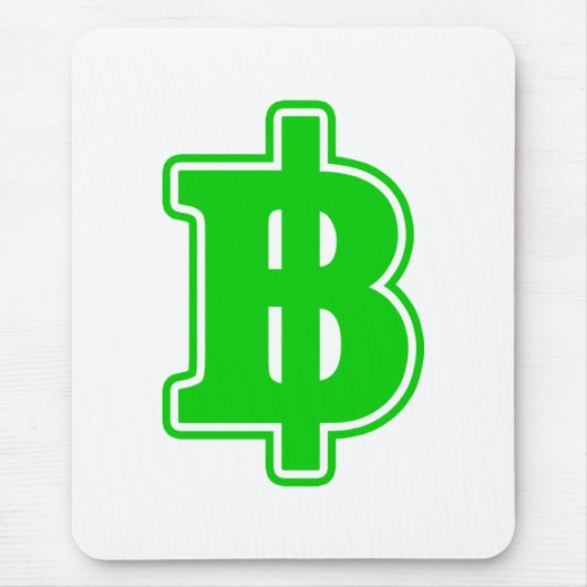 Tapis De Souris SIGNE VERT BAHT ฿ devises thaïlandaises ฿ (Devant)