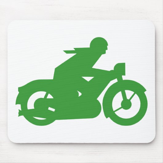 Tapis De Souris Signe vert de Motorbiker (Devant)