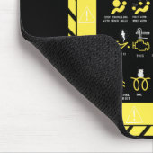 Tapis De Souris Signes d'avertissement 101 (Coin)
