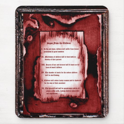 Tapis De Souris Signes Des Enfants (Devant)