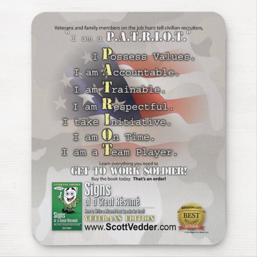 Tapis De Souris Signes d'un grand résumé : Édition de vétérans (Devant)