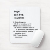 Tapis De Souris Signes d'une âme en détresse (Avec souris)