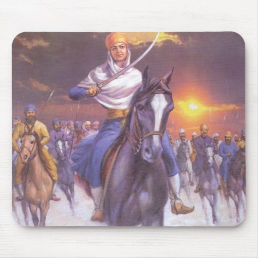 Tapis de souris SIKH courageux (Devant)