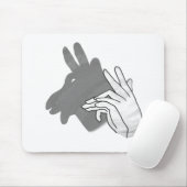 Tapis De Souris Silhouette à la main Billy Goat Grey (Avec souris)