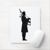Tapis De Souris Silhouette Bagpiper (Avec souris)