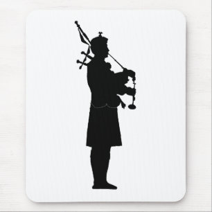Tapis De Souris Silhouette Bagpiper