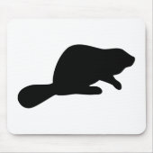 Tapis De Souris Silhouette beaver (Devant)