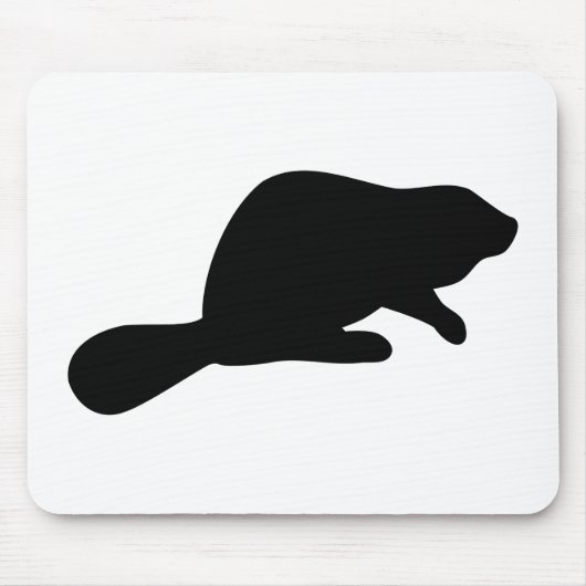 Tapis De Souris Silhouette beaver (Devant)