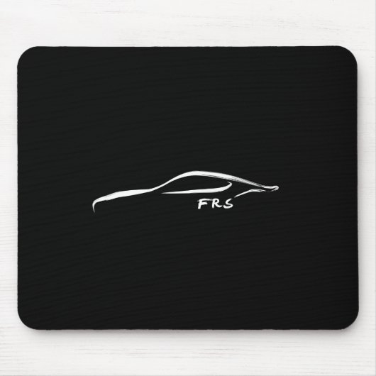 Tapis De Souris Silhouette blanche de traçage de FR-S (Devant)