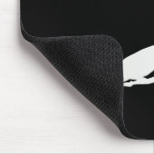 Tapis De Souris Silhouette blanche Mousepad d'oiseau (Coin)